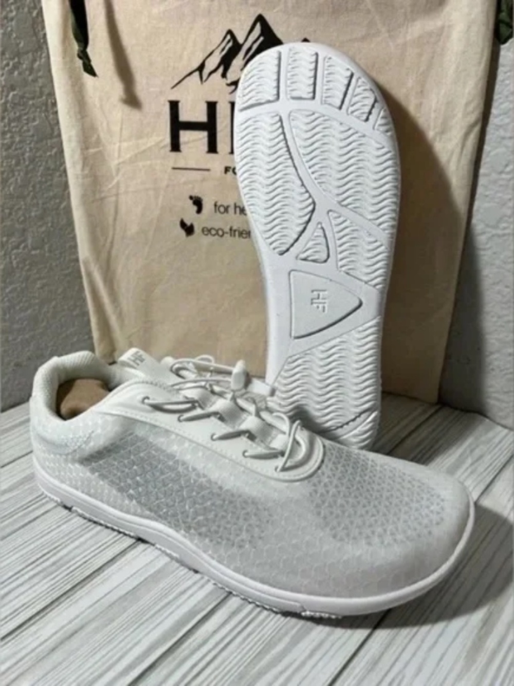 Hike footwear Cloud Ergonomic Supportive Barefoot sneakers white women's EU36 W6